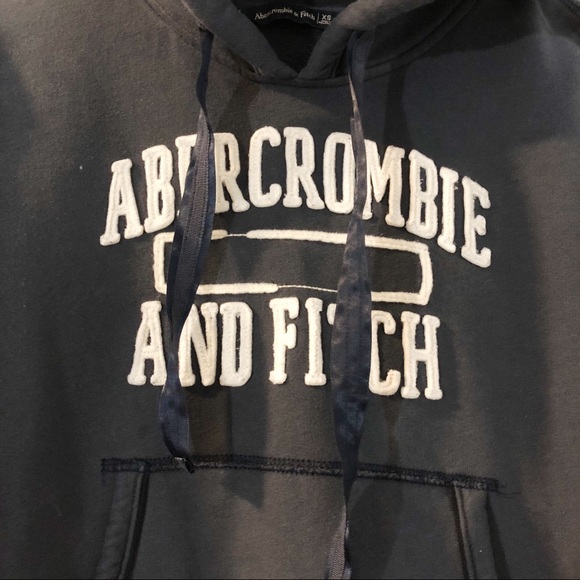 Abercrombie&fitch Navy color Crop Hoodie - Picture 2 of 6